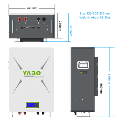 5kw 10kw 12kw wiederaufladbare Lifepo4-Batterie Powerwall Home 51,2 V 48 V 200 Ah