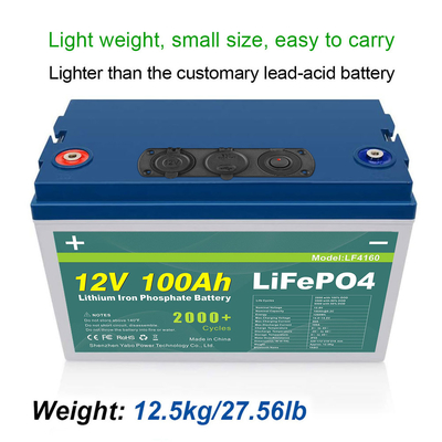 24 V 36 V 48 V 72 V 12 V 100 Ah Lifepo4-Akkupack Eingebautes BMS-Blei-Säure-Lithium-Eisen