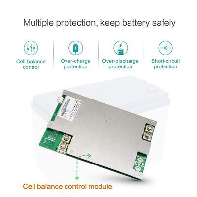 24 V 36 V 48 V 72 V 12 V 100 Ah Lifepo4-Akkupack Eingebautes BMS-Blei-Säure-Lithium-Eisen