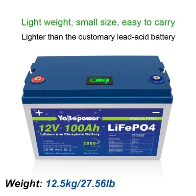 Lifepo4 12 V 100 Ah Lithium-Eisen-Phosphat-Akku Elektrofahrrad Golfwagen Boote