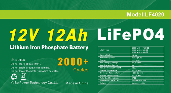 12v 10a Lifepo4 Akku für Elektrofahrrad wiederaufladbarer Deep Cycle