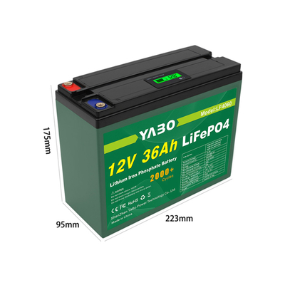 12V 36Ah Lifepo4 Batterie für Solarspeicherenergie Deep Cycle