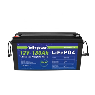 High-Standard-Zertifizierung und garantierte Qualität Lifepo4 12v180Ah Lithium-Ionen-Akku für Hybridsystem