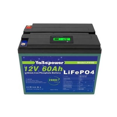 2021 Längere Zykluslebensdauer Fabrikpreis Lifepo4 12v 60Ah Lithium-Ionen-Batterie für das Sonnensystem zu Hause