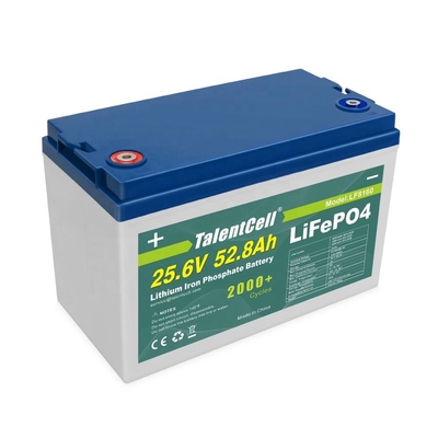 25,6 V 52 Ah 50 Ah 24 V Lifepo4 Deep Cycle Batterie Solar 3000 Zyklen