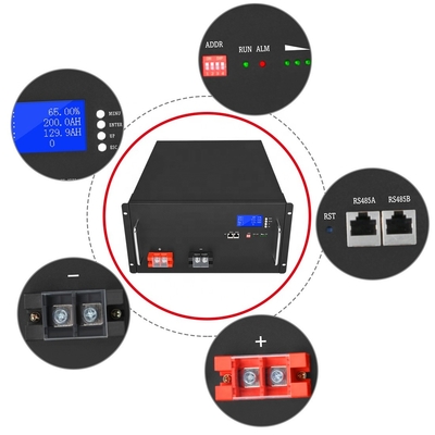 Golfwagen 48 V Lifepo4 Batterie 200 Ah Smart BMS Deep Cycle Storage Lithium-Ionen
