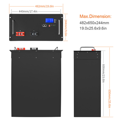Diy 48v Lifepo4 Batterie 200ah 51,2V 120Ah Lithium-Solarenergiespeicher