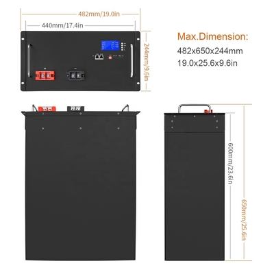 48v 150ah Lifepo4 Batterie 48v 30ah 100Ah 200Ah Energiespeicher für Zuhause