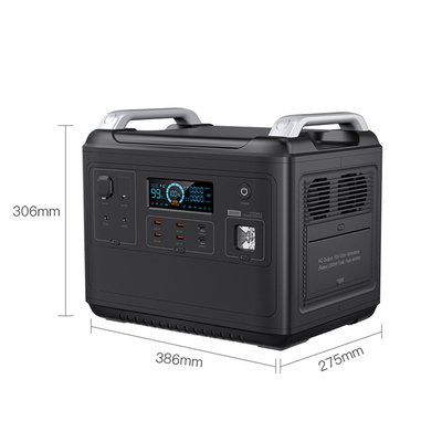 Tragbares LiFePO4-Kraftwerk für Klimaanlage, Kühlschrank, Zuhause, 2000 W, Lifepo4, USV-Solargenerator
