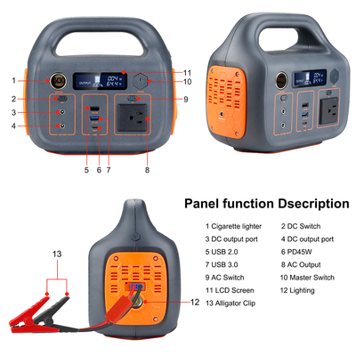 Startseite 110 V 220 V Camping Solargenerator 300 W tragbares Kraftwerk für den Außenbereich mit Autostart