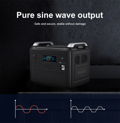 UPS Tragbares Lithium-Kraftwerk Lifepo4 Solar 2000 W 1000 Watt Zwei-Wege-Schnell