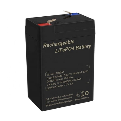 6Ah 6V Lifepo4 Deep Cycle Lithium Batterie für Spielzeug Fahrradscheinwerfer Autoscooter