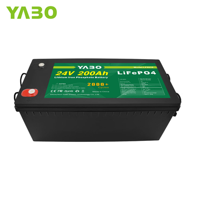 2000 Batteriezelle des Zyklus-Lebens-24V Lifepo4 Solarlithium-Eisen-Phosphatbatterie 200Ah