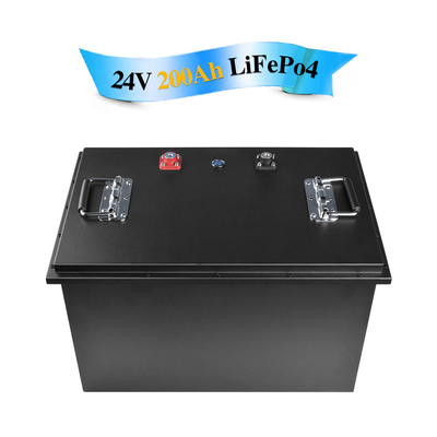 Wasserdichtes 24-V-Lifepo4-Akku-Lithium-Eisen-Phosphat-200-Ah-Blech-Elektrowerkzeug