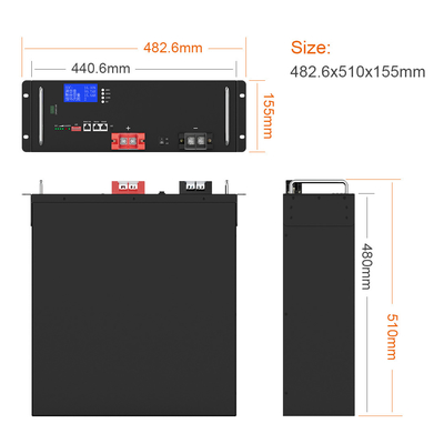YABO Lithium-Ionen-Rack-Montage 10kwh 20kwh 48V 400Ah 200Ah 150Ah Lithium-Ionen-LiFePO4-Batterie für Solarenergie-Speicherbatterie