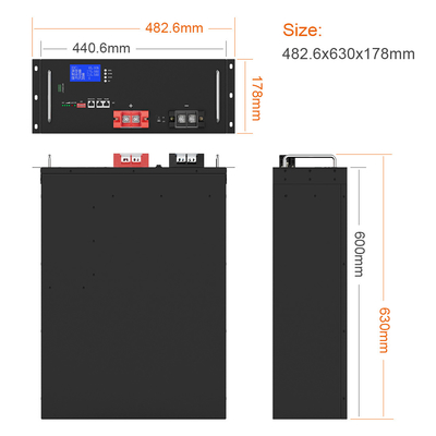 Kundenspezifischer, hochwertiger Deep Cycle 3,2 V 16S1P 170 Ah Akku Energiespeicher 48 V LiFePO4 Lithium-Batterie