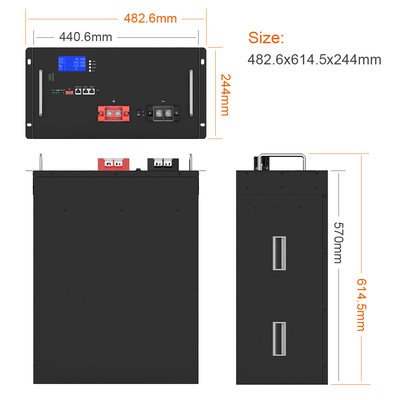 Home Energy Storage Power Wall Lithium-Eisenphosphat Wiederaufladbare Lithiumbatterie 200Ah 48V