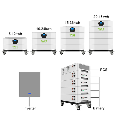 Des Energie-Speicher-Lifepo4 stapelbares Metallgehäuse Ausgangsder batterie-51.2V 100Ah
