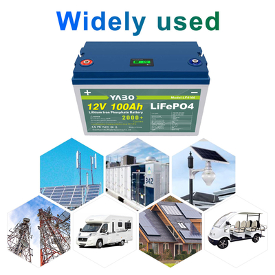 Plastikgehäuse FCC 100ah 12 der Volt-Lifepo4 Batterie-M8 des Anschluss-IP55